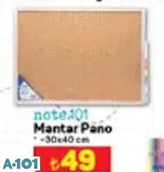 NOTE 101 MANTAR PANO 30X40 CM NOTE 101 MANTAR PANO 30X40 CM